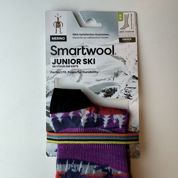 Smartwool Other - NWT Smartwool Junior Ski Merino Zero Cushion Over Calf Height Unisex Socks Med